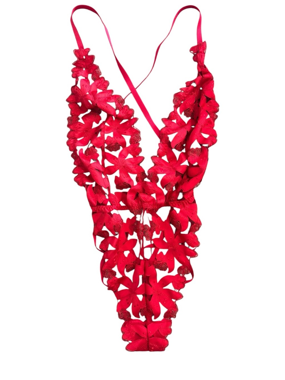 Victoria’s Secret Floral Lace Teddy - Picture 2 of 4